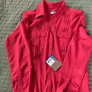 NWT Columbia M Sun Goddess blouse Omni shade B28